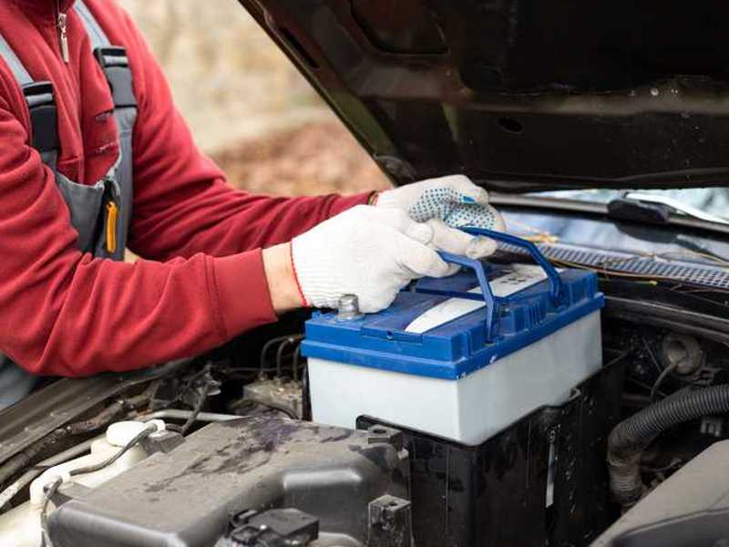 car battery for the car